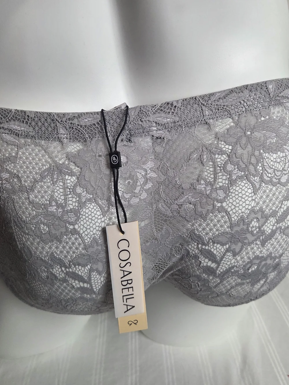 Cosabella Varanasi Gray Lace Men's Comfort Micro Briefs